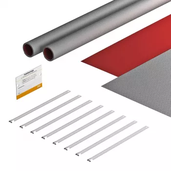 OBO Bettermann FSB-K32 Tape Set for Photovoltaic Systems 550x380 mm Grey/Red 7203150