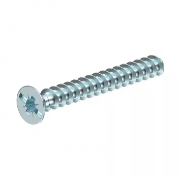 OBO Bettermann 2003271 Device screw M4 x 10 mm Pozidriv PZ1 flat head galvanised steel 50 pcs