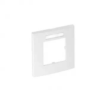 OBO Bettermann AR45-BSF1 RW 1-Gang cover frame 84x84mm pure white 6119338