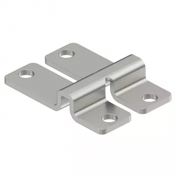 OBO BETTERMANN WB wall and floor fastener for mesh cable trays, rivet/screw mounting, 47x32x9 mm, electro-galvanised steel (6017164)