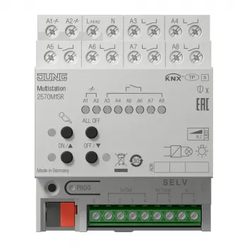 JUNG 2570M1SR KNX IP multistation, DIN rail, 4 HP, Secure