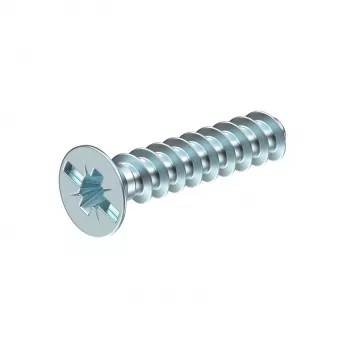 OBO Bettermann 2003268 device screw M4 x 10 mm, pan head, slotted, steel, galvanised, 50 pieces