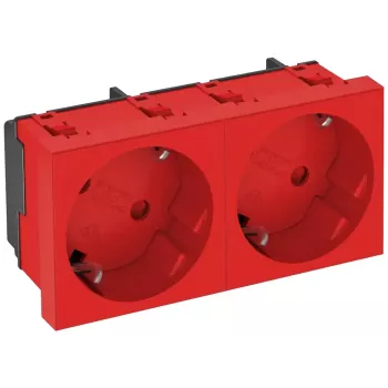 OBO Bettermann socket 33°, 2-gang Schuko STD-D3S SRO2 6120109