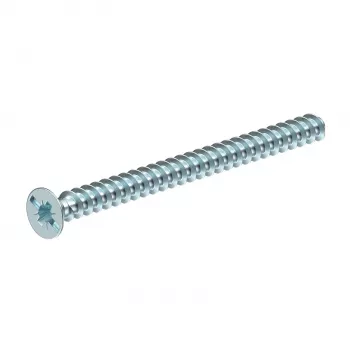 OBO Bettermann 2003279 device screw M4 x 10 mm, galvanised steel, pan head Phillips PZ2, 50 pack
