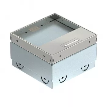 OBO Bettermann UDHOME2 floor box 140x140x110 stainless steel/black 7368353