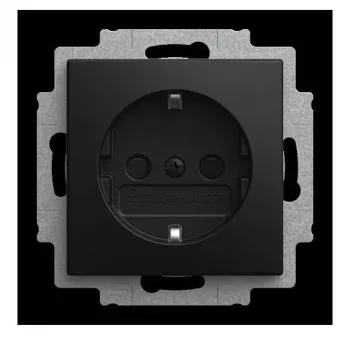 BUSCH-JAEGER BJ 23 EUCB-915 SCHUKO socket insert Safety+ with screw terminals (2CKA002013A5543)