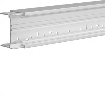 HAGER BRH6510019016 trunking lower part, halogen-free, pure white, 65x100mm, 2000mm