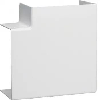 HAGER flat angle LFF6011059016 PVC for LF/LFF/LFH 60x110 cable trunking, pure white