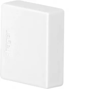 Hager LF2002069016 end piece, traffic white, for 60x20 mm cable trunking