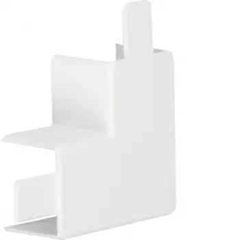 HAGER flat angle connector hfr PVC LF3003059016 for LF 30x30mm traffic white