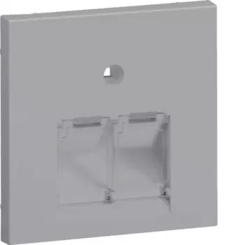 HAGER GZUAE2ALAN central cover UAE 2-Gang aluminium