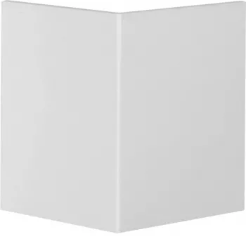 Hager External Corner BR0802A9016 for 80mm Cable Duct, Traffic White