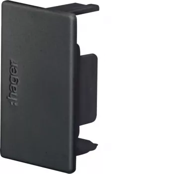 Hager LF3004569011 end piece for LF 30x45mm cable trunking, graphite black