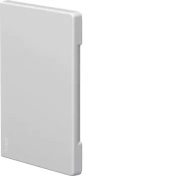 Hager BR8513069016 end piece cut cover traffic white for 130x60 mm trunking