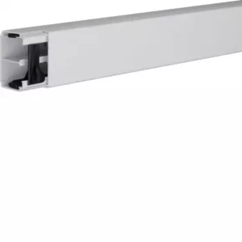 Hager LF4006107035 PVC Cable Trunking 40x60mm Light Grey 2m with Partition