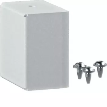 Hager End Plate FWK-Plus 60x60 mm Traffic White Powder-Coated FWKP6006069016