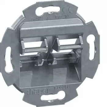 HAGER GMDM102 mounting frame 2-Module for GZDM2 RJ45 modules