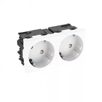 OBO BETTERMANN STD-D3SC RW2 Socket 33° 2-Gang Schuko Connect 45 6120483