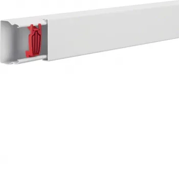 Hager LFS4006009016 Steel Cable Trunking 40x60mm Traffic White 2m
