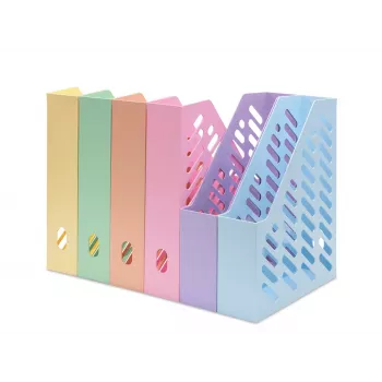 HAN KLASSIK Magazine File DIN A4/C4 Pastel Orange, 10-Pack 1601-881