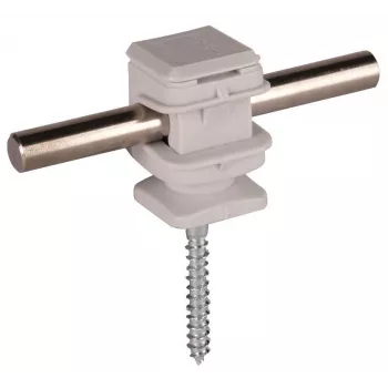 DEHN 204006 Conductor Holder for 8 mm Round Wire, Grey