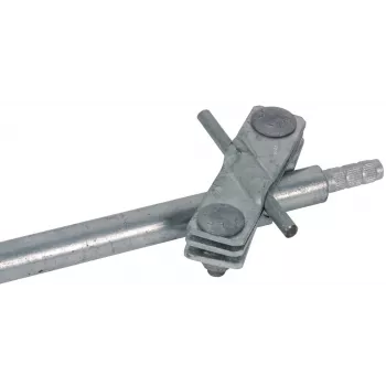 DEHN 625015 Connection Terminal for 25 mm Round Conductor, Hot-Dip Galvanised Steel