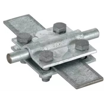 DEHN Cross Connector St/tZn for Round 8-10 mm and Flat 30 mm Conductors 318201