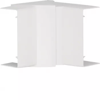 HAGER Adjustable Inner Corner LFF4009049016 White PVC for LF/LFF 40x90mm Cable Duct