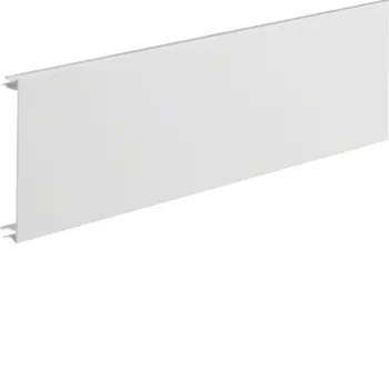 Hager BRA12029016 trunking cover for BRA series, 120 mm width, 2000 mm length, traffic white (RAL 9016)
