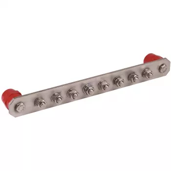 DEHN PAS I 8AP Equipotential bonding bar, stainless steel, 8 connections, without cover 472229
