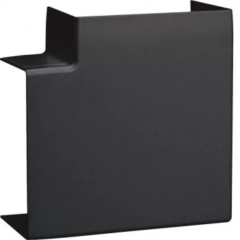 Hager LFF6011059011 Flat Angle Cut Cover Graphite Black for 60x110 mm Duct