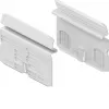 HAGER BR65X9 System device carrier for BR65x skirting duct, 2-Gang, pure white