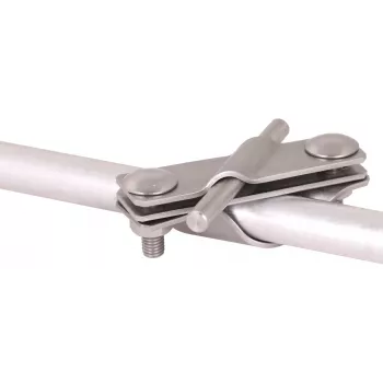 DEHN 649015 Connection clamp D 25mm for Rd 7-10, stainless steel V2A, lightning protection