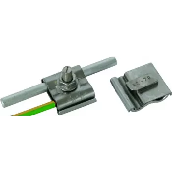 DEHN Universal Earthing Clamp M8 for Rd 8-10 mm and 4-50 mm² Conductor, Stainless Steel (540250)