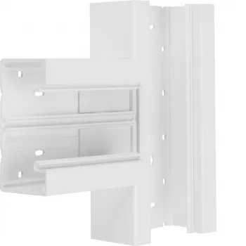 HAGER TEH BR6513089016 T-piece for lower part-upper part 80mm traffic white (BR6513089016)