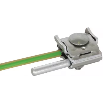DEHN 365250 Non-penetrating standing seam roof clamp for 0.7-8mm seams, aluminium/stainless steel