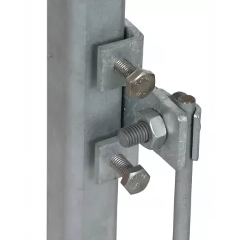 DEHN 372240 Cross Clamp for Steel Profiles 18-35 mm, Hot-Dip Galvanised Steel