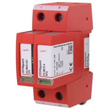 DEHN DEHNguard M TN ACI 275 FM Type 2 surge arrester 2-Pole 275V with remote signalling 952220