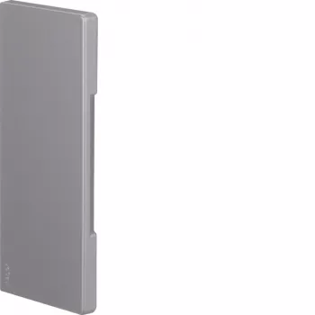 Hager BR6517067035 End Piece for BR Series Cable Trunking, 65x170mm, Halogen-Free, Light Grey