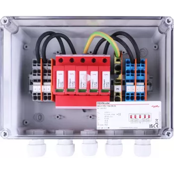 DEHN 900923 DCU 2 YPV 1100 2M 2S PV String Combiner Box with Surge Protection, IP65, 2 MPPT, 2 Strings per MPPT