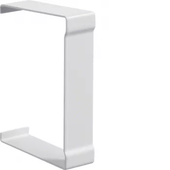 Hager BR6510079016 Cut-Out Cover for 68x100mm Cable Trunking, 80mm Top Section, Traffic White RAL 9016