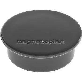 MAGNETOPLAN HOLTZ Discofix Round Magnet, Black, Ferrite Full Core, 2.2 kg Holding Force, 30 mm, 10-Pack (1662012)
