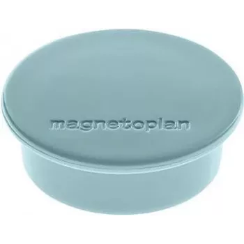 MAGNETOPLAN HOLTZ Discofix Round Magnet Colour Blue, Full-Core Ferrite, Holding Force 2.2 kg, 10-Pack (1662003)