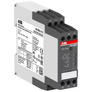 ABB CM-MSS.41S 1SVR730712R1200 Motor Protection Relay, 24-240 V AC/DC, 2 Changeover Contacts