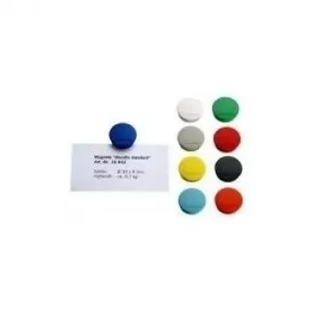 Magnetoplan Discofix Round Magnet Standard, Green with Full-Core Ferrite, Holding Force approx. 0.7 kg (1664205)