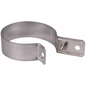DEHN 420100 Downpipe Clamp for 100 mm Pipes, Hot-Dip Galvanised Steel, for 8-10 mm Round Wires