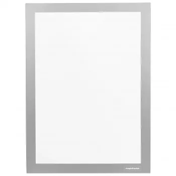 magnetoplan magnetofix Info Frame DIN A6 silver self-adhesive double-sided fold-out 1132132