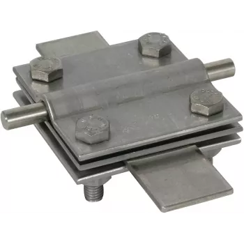 DEHN DEHNcross Cross Clamp 319229 Stainless Steel for Round Conductors 7-10 mm