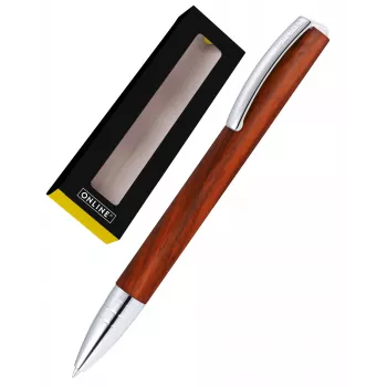 ONLINE Writing Instruments Vision Nature Rosewood Ballpoint Pen - Black Ink 36121