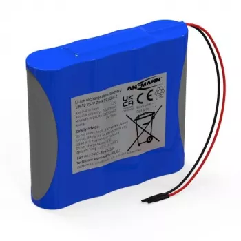 Ansmann Li-Ion battery pack 2S2P 7.2V 5100mAh 4x 18650 with cable & BMS